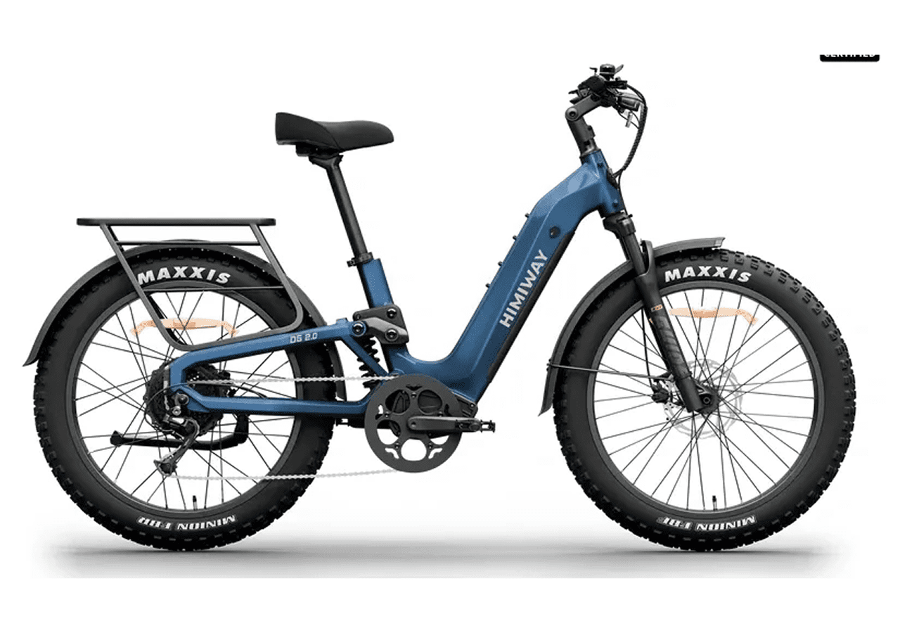 Step-through frame electric bicycle