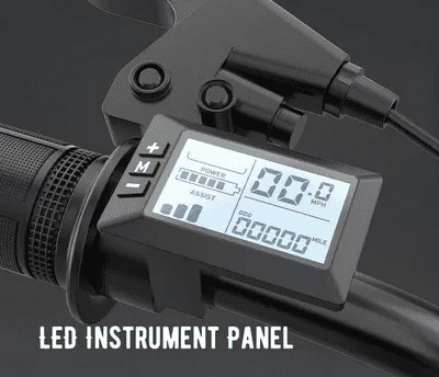 Bicycle handlebar LED display panel