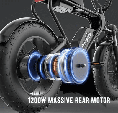 Close-up of e-bike rear motor