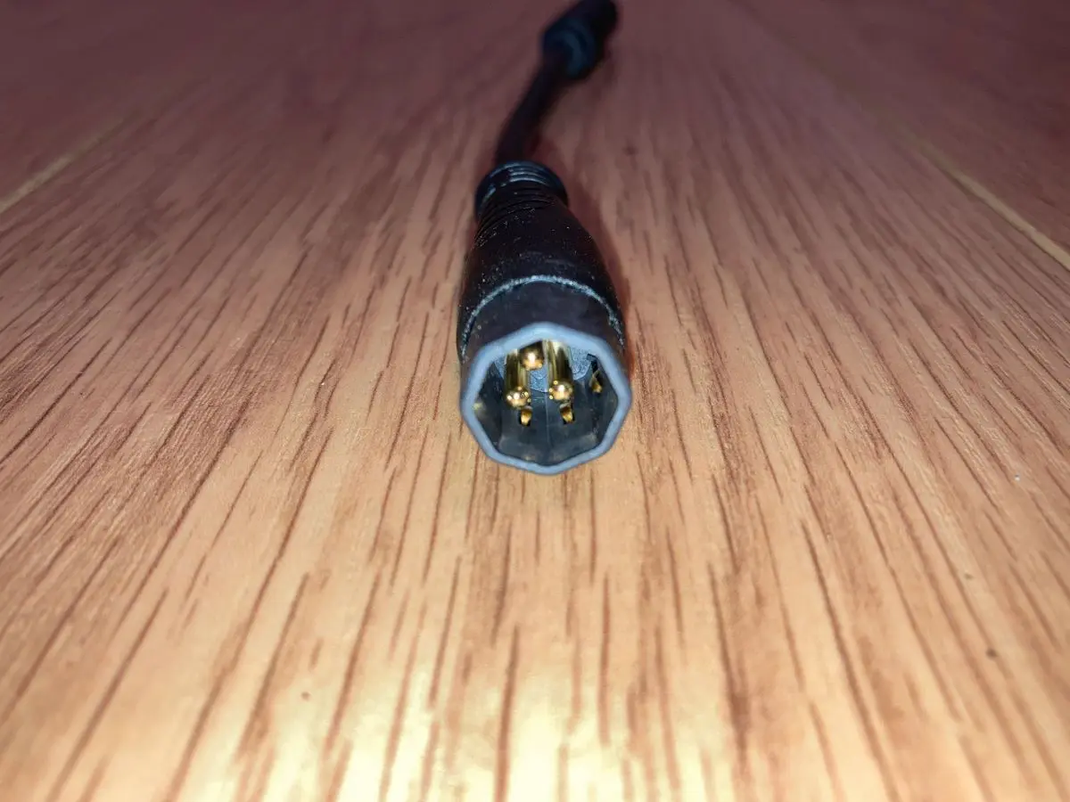 Electrical cable end on surface