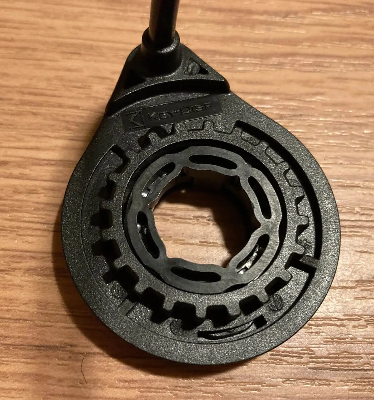 Circular device with intricate design